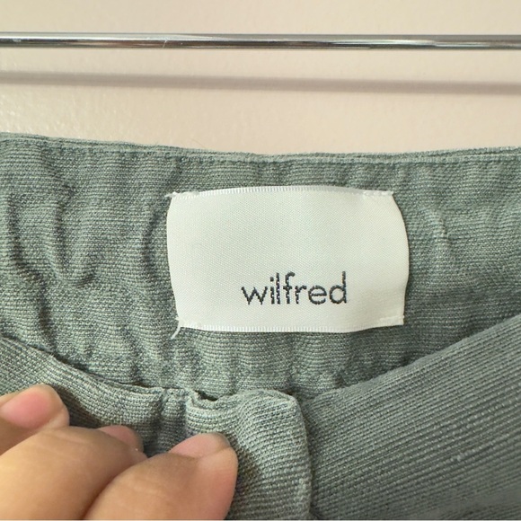 Aritzia Wilfred Allant Drawstring Green Trouser Women Size 0 - Picture 7 of 10